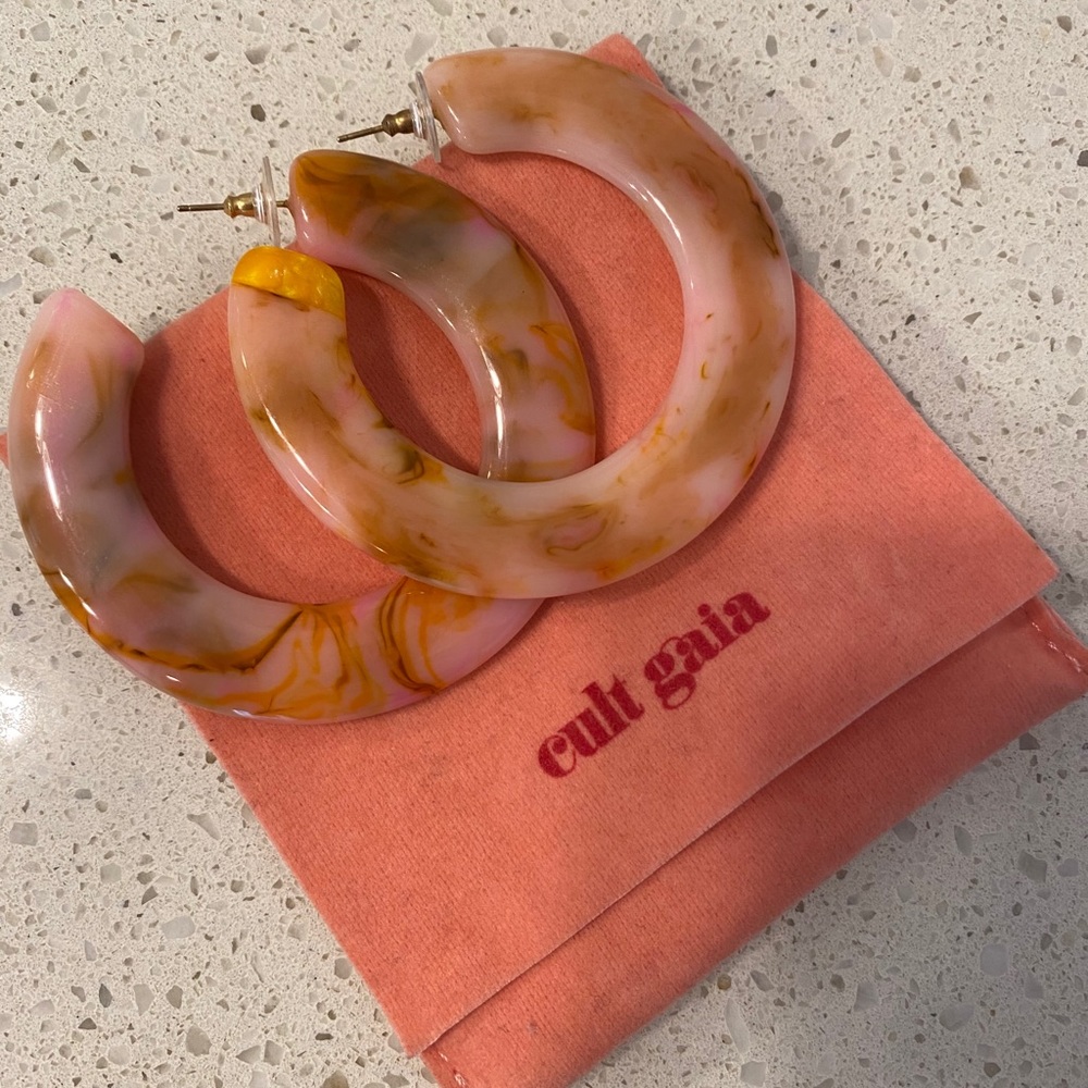 Cult Gaia pink Kennedy earrings